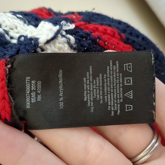 Small Joe Boxer Red White And Blue Striped Sweater 4th Of July Patriotic - Picture 8 of 13